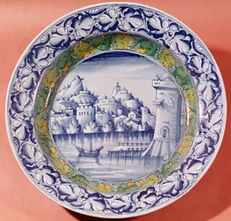 Majolica plate, Venetian